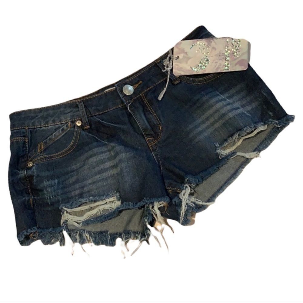NWT Jean Shorts Harmony & Havoc Distressed Sz 9 Jrs #V